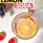 fresh lemon soda pinterest image