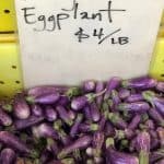 fairy tale eggplant at the farmer's market