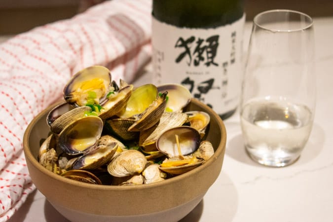 morimoto inspired manila clams recipe