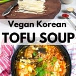 Korean tofu soup pinterest image