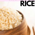 how to perfect steamed rice pinterest image