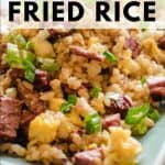 corned beef fried rice pinterest image