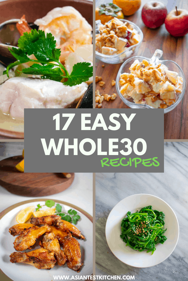 17 Easy Whole30 Recipes pinterest image