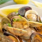 miso manila clams horizontal image