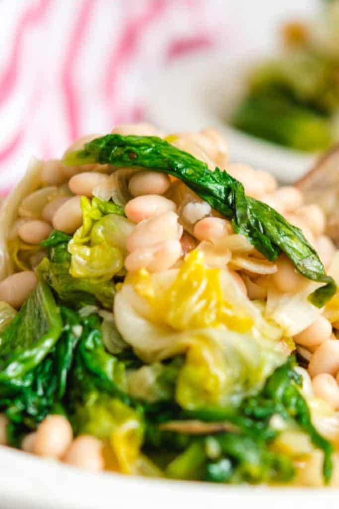 Vegan beans and greens pinterest pin - 3