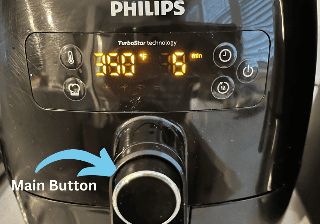 Close up shot of the Philips Air Fryer Screen