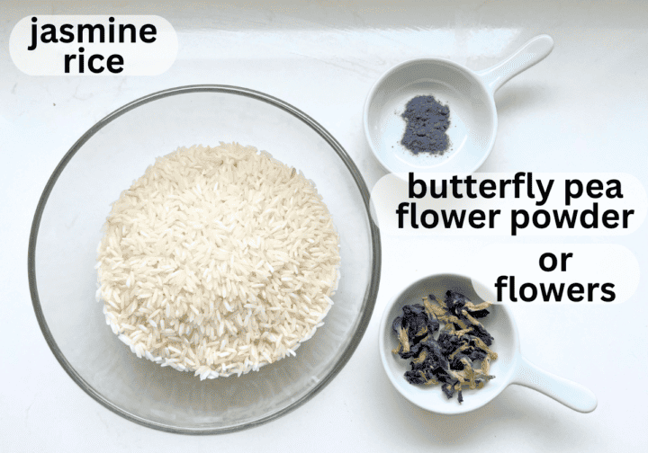 Blue Butterfly Pea Flower Rice (rice cooker or stovetop) - Agile Test ...
